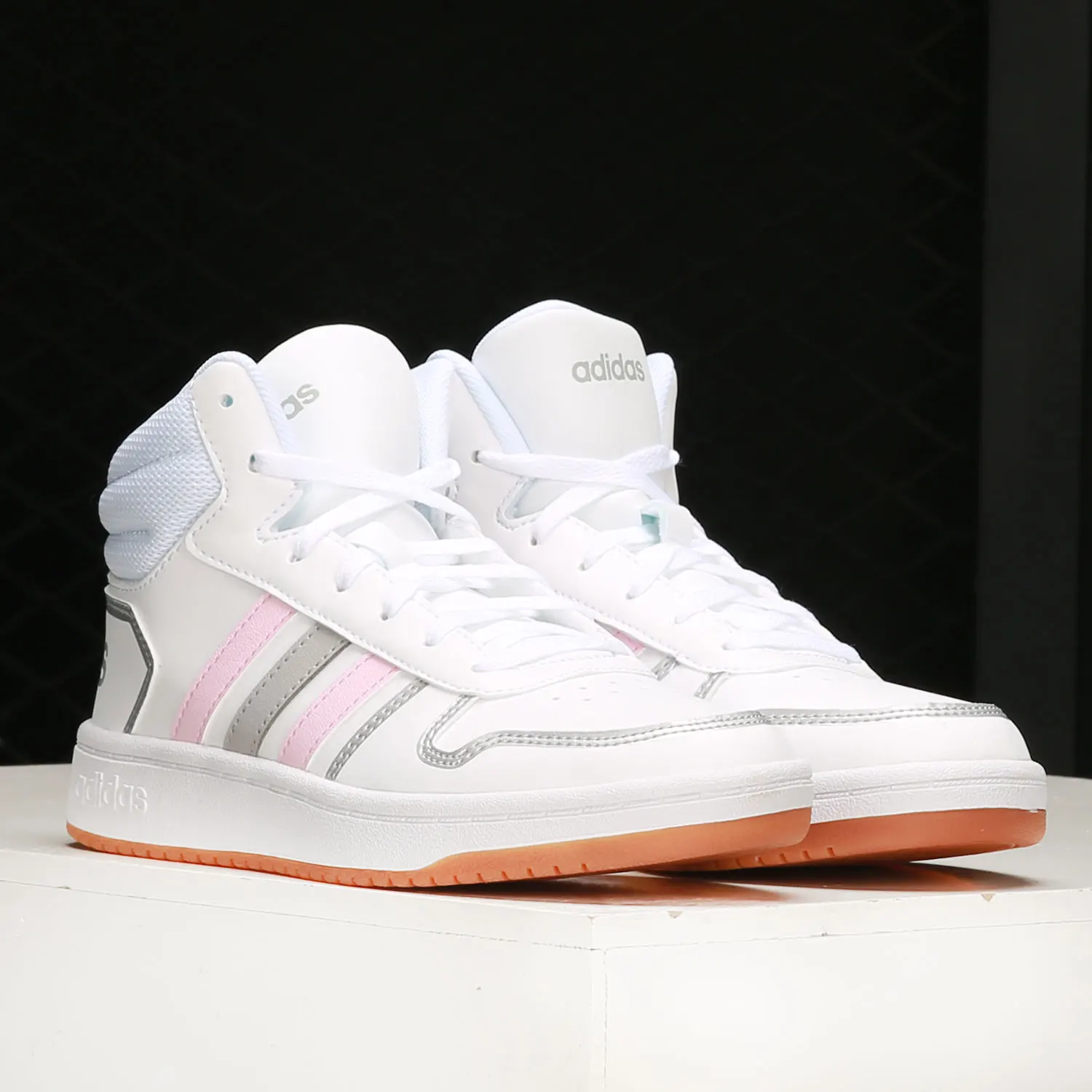 

Adidas genuine NEO HOOPS 2.0 MID women's casual sports shoes FY6020