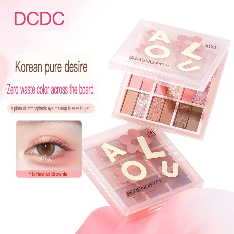 

XIXI Eyeshadow Palette 18-color Korean Style, Versatile For Daily Makeup, Earth Tone, Sparkling Blush, All-in-one Set