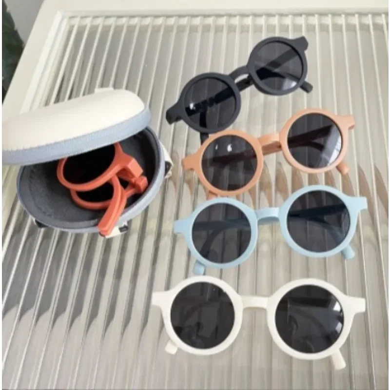 2024 Cute Kids Sunglasses Parent Child Frosted Glasses New 1-8 Year Old Baby Decorative Sunglasses Trendy Kids Sunglasses