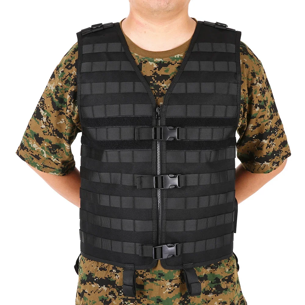 Adjustable Outdoor Hunting Tactical Training Military Camo Vest Army Fans Field Camping Shooting CS Combat Protection Waistcoat