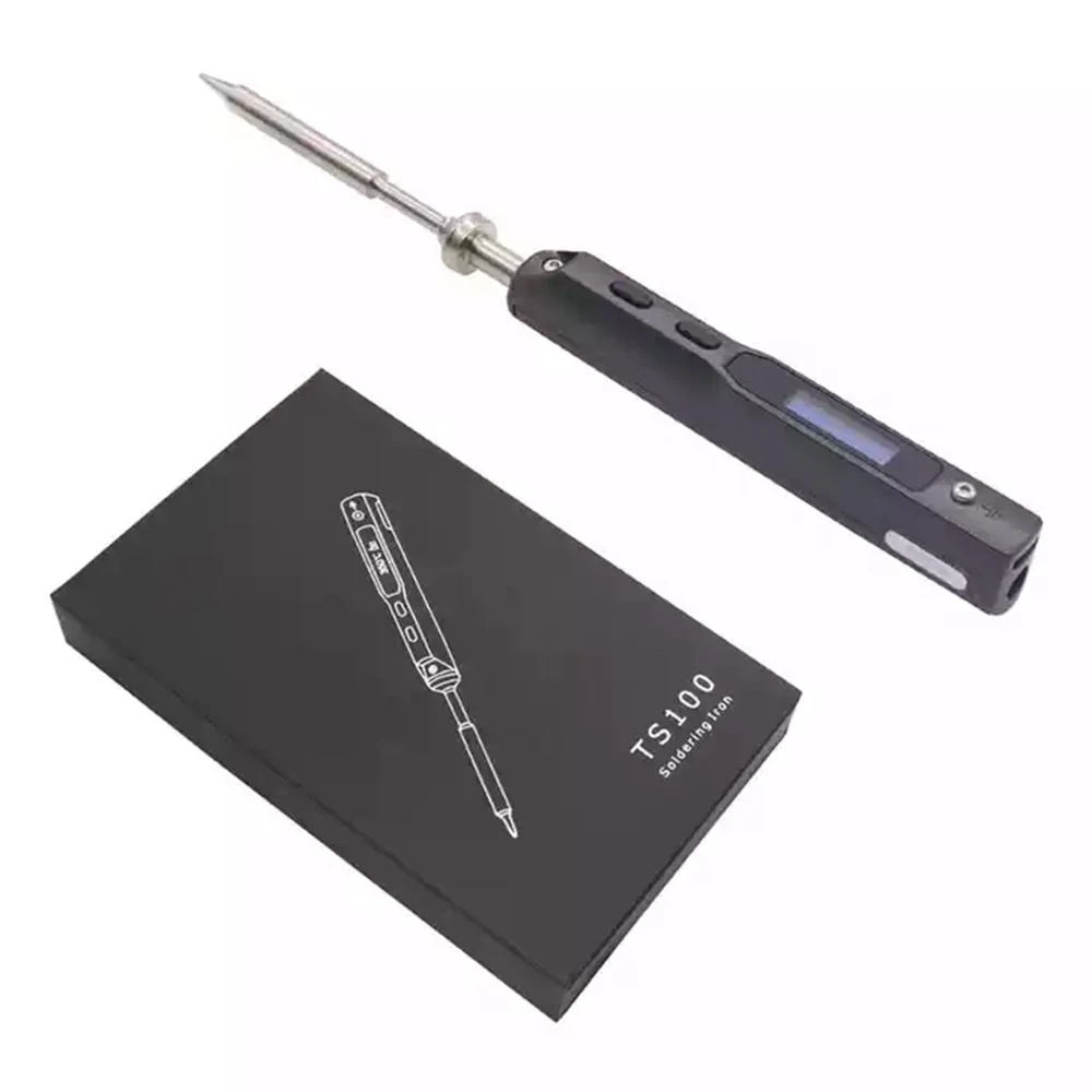 65 واط مكاوي لحام رقمية ذكية صغيرة محمولة شاشة OLED الكهربائية USB TS100 سبيكة لحام Fer a Souder