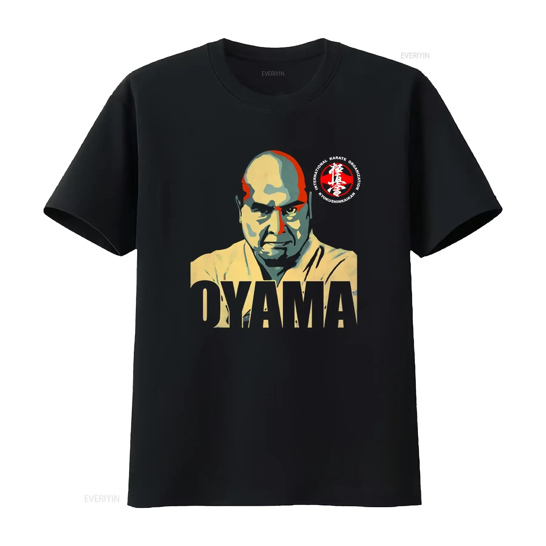 Master Masutatsu Oyama Kyokushin Karate Founder T shirt for Men and Women vintage Washed graphic Top For Everyday Wear homme