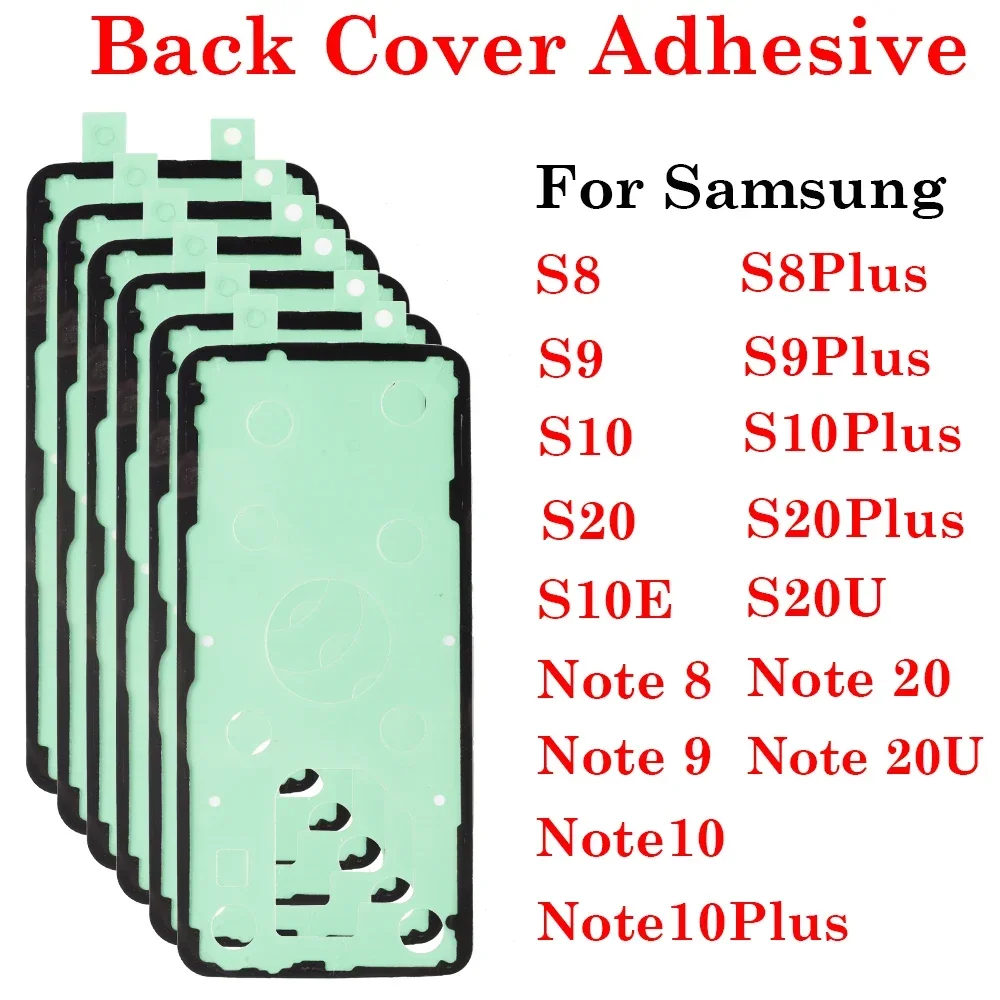 Back Battery Sticker Adhesive Glue Waterproof Back Cover Sticker For Samsung Galaxy S8 S9 S10 S20 Note 8 9 10 20 Plus Ultra +