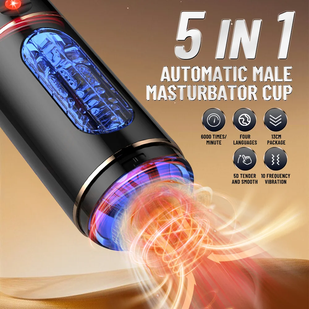 Adult Sex Toys Automatic Male Masturbation Cup Intelligent Voice Pocket Pussy Penis Training Vibrator Sex Toy Joinjjtoy - Image 2