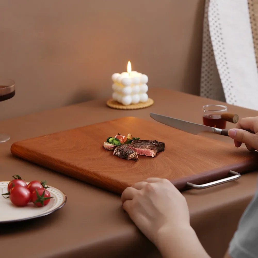 

Ebony food grade cutting board antibacterial and mildew-proof imported solid wood cutting board double-sided cutting board