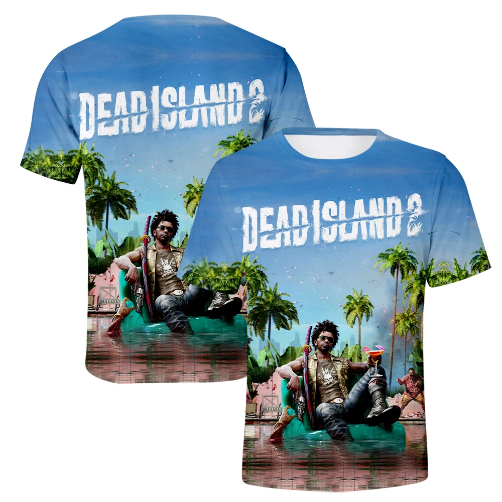 Summer Game Dead Island 2 T-Shirts 3D Print Streetwear Men Women Fashion Oversized Short Sleeve T Shirt Kids Tees Tops Clothing