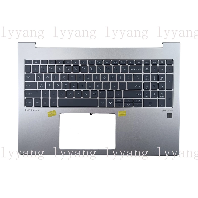 

f For HP EliteBook 660 665 G11 N97246-001 silver backlit US keyboard palmrest