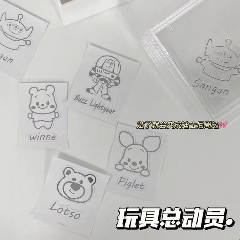 Disney Anime Cartoon Disney Winnie The Pooh Metallaufkleber Einfacher Cartoon Niedliche wasserdichte Laptop-Handyhülle Dekorativer Aufkleber