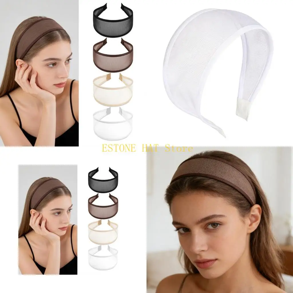 

49MF стильная сетчатая повязка для волос для женщин, модная повязка на голову, украшение для волос для фотографий