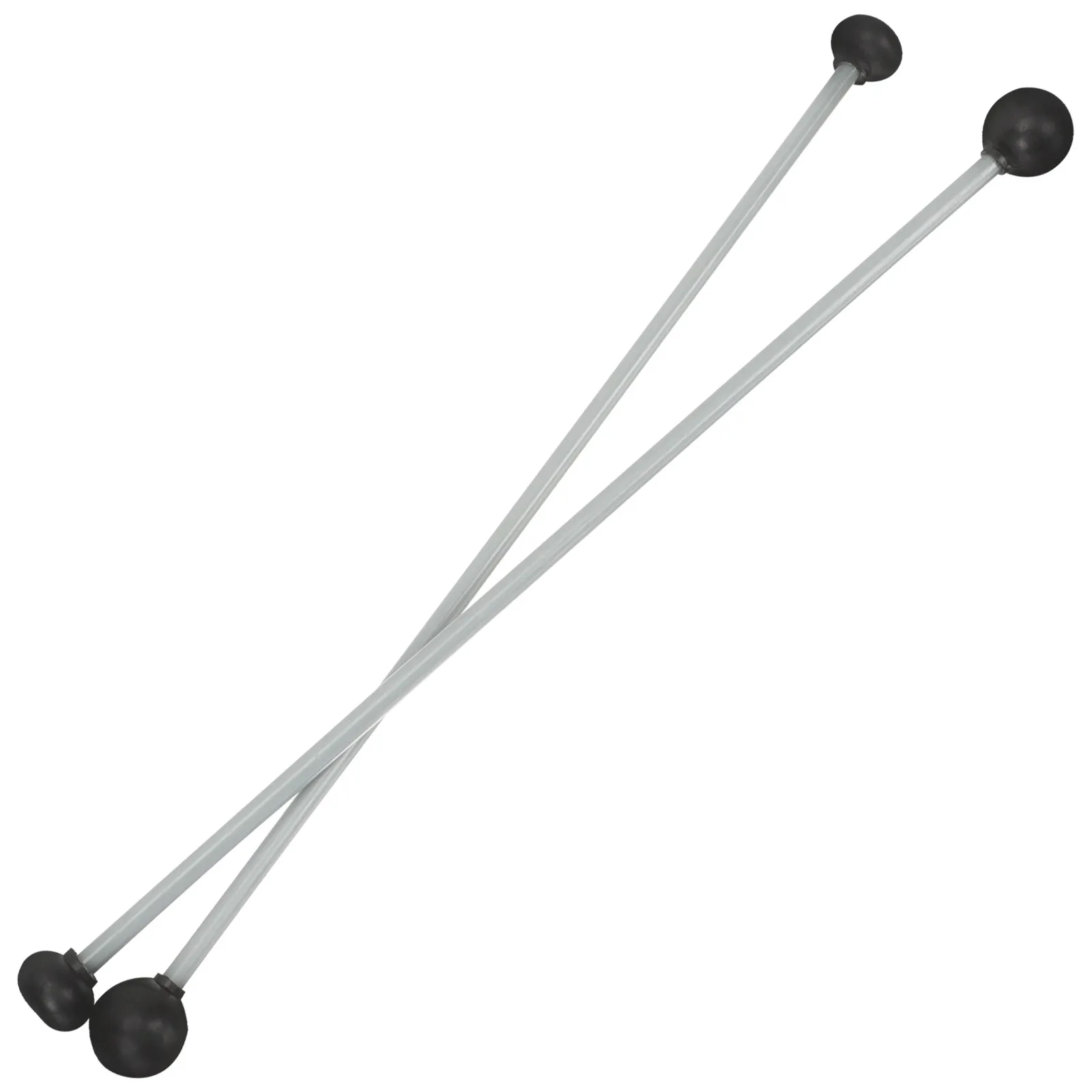 2Pcs Practice Xylophone Mallets Dual-Head Rubber-Tipped Lightweight Corrosion-Resistant Percussion Mallets for Marimba Chimes
