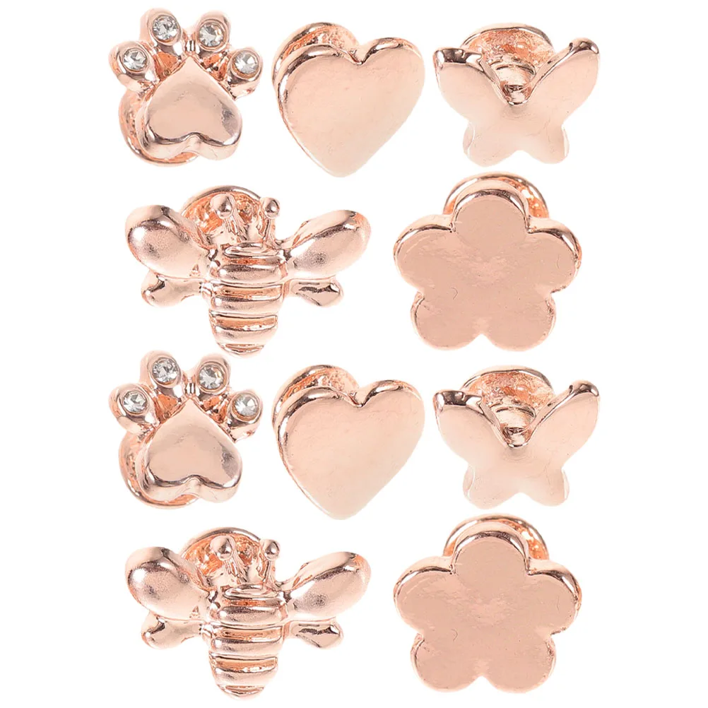 

10 шт. силиконовые ремешки для часов, декоративные шпильки, металлический шарм для ремешка для умных часов, простой в использовании, прочный, легкий, идея для подарка