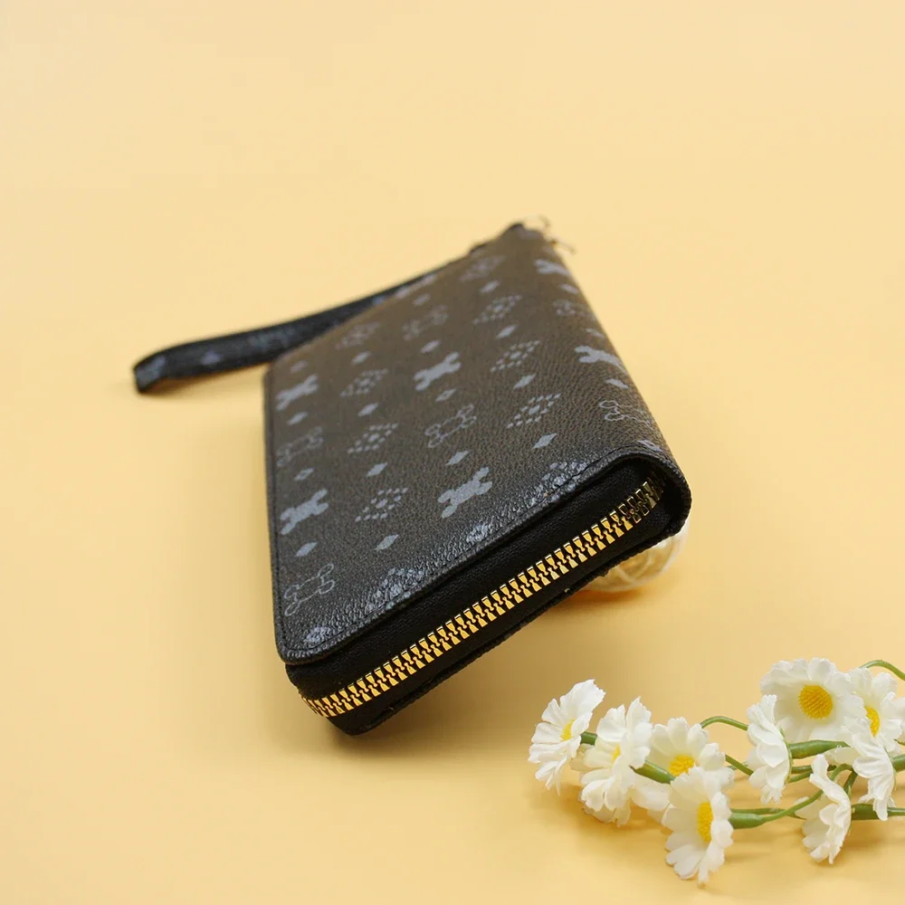 Relógio Retro de pulseira de couro para mulheres, carteira requintada, sacos clássicos, senhoras de luxo, atividades ao ar livre, 2pcs set