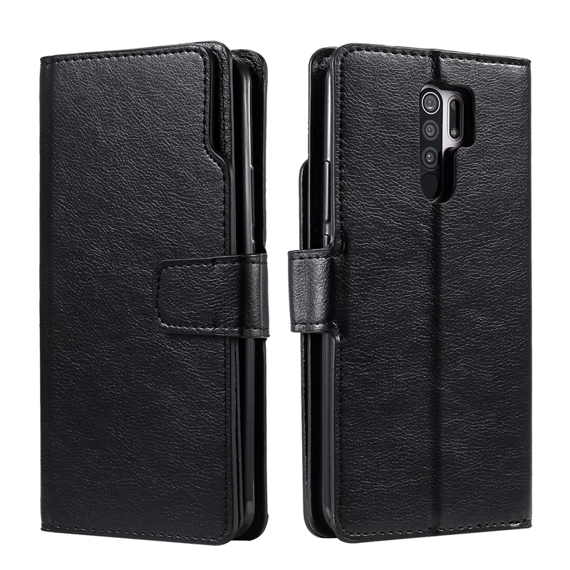 Double Layer Wallet Case For Redmi Note 12 11 11 Pro 10 9 8 7 Redmi 10 9C 9A 9T 8A Card Slots Flip Cover For Poco X5 Pro X3 NFC