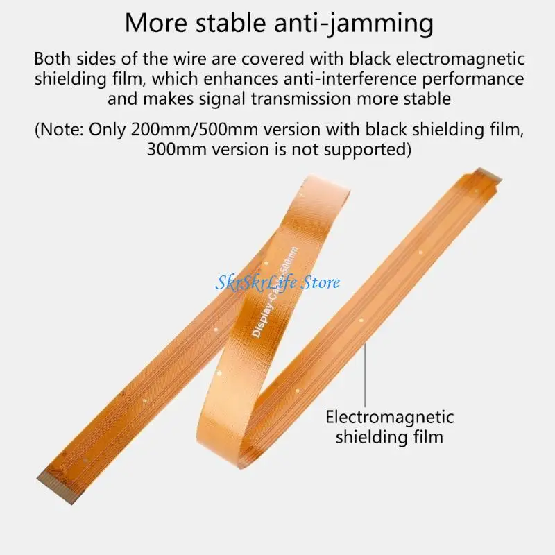 

E65E 22Pin To 15Pin FPC Flexible Cable 200 / 300 / 500mm for 5 Display Camera Module