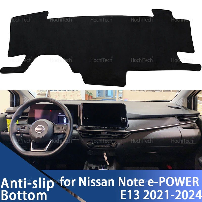 Dashboard Cover Board Anti-Slip Mat Protect Pad Car Accessories Sunshade Carpet Rug For Nissan Note E-POWER E13 2021-2024