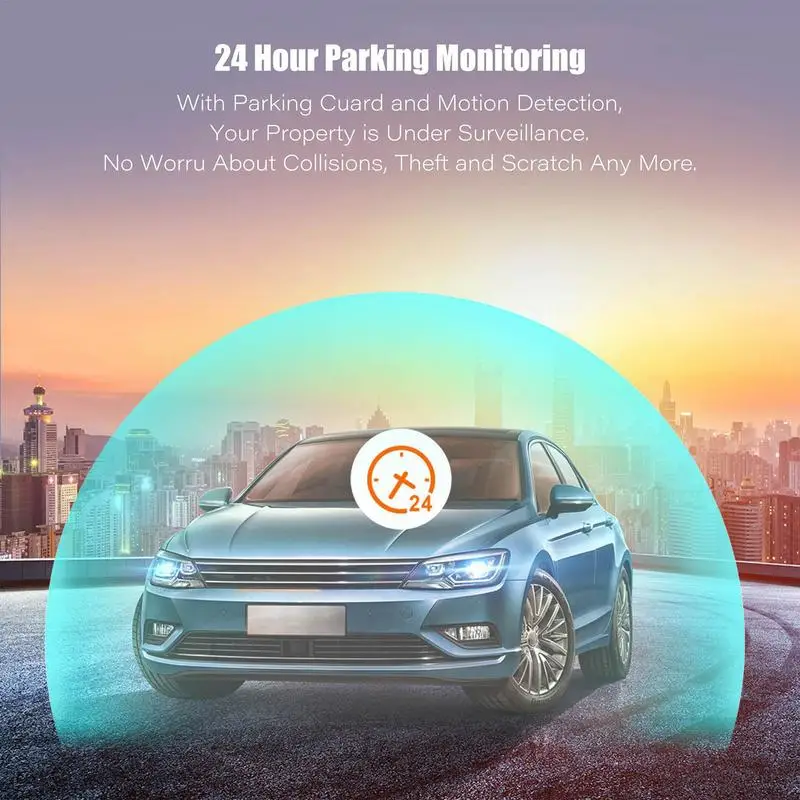 Night Vision Camera For Car Night Vision 1080P Driving Recorder Blac Auto Accessories Loop Recording Car Cam For Front And Rear