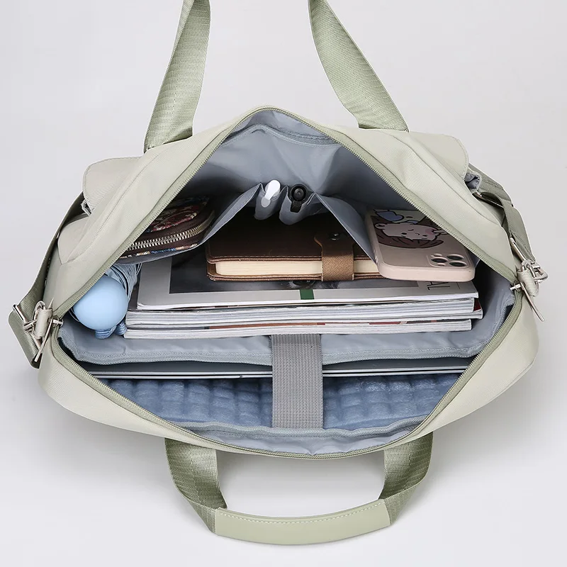 2025 nuova valigetta da uomo in tessuto Oxford da donna borsa a tracolla per laptop borsa da pendolare d'affari zaino da viaggio grande da viaggio all'aperto