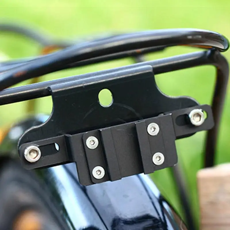 Cycling Tail Light Rack Mount Adjustable Width Back Light Bracket Aluminum Alloy Mount Bracket Rear Light Holder for Cycling