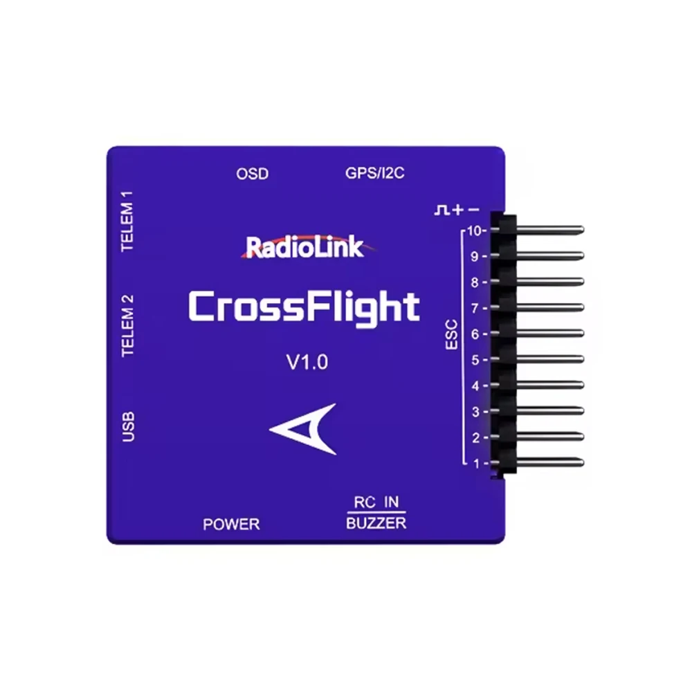 

Radiolink Crossflight Flight Controller 2-12S 10 PWM Output FC Wih OSD Module For RC FPV Drones