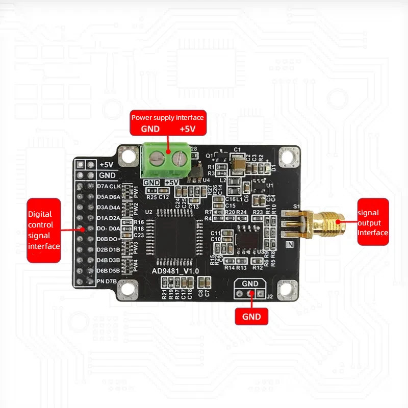 AD9481 Module 8-bit Parallel High-speed ADC Data Acquisition Analog-to-digital Converter Module 250MSPS Sampling Rate