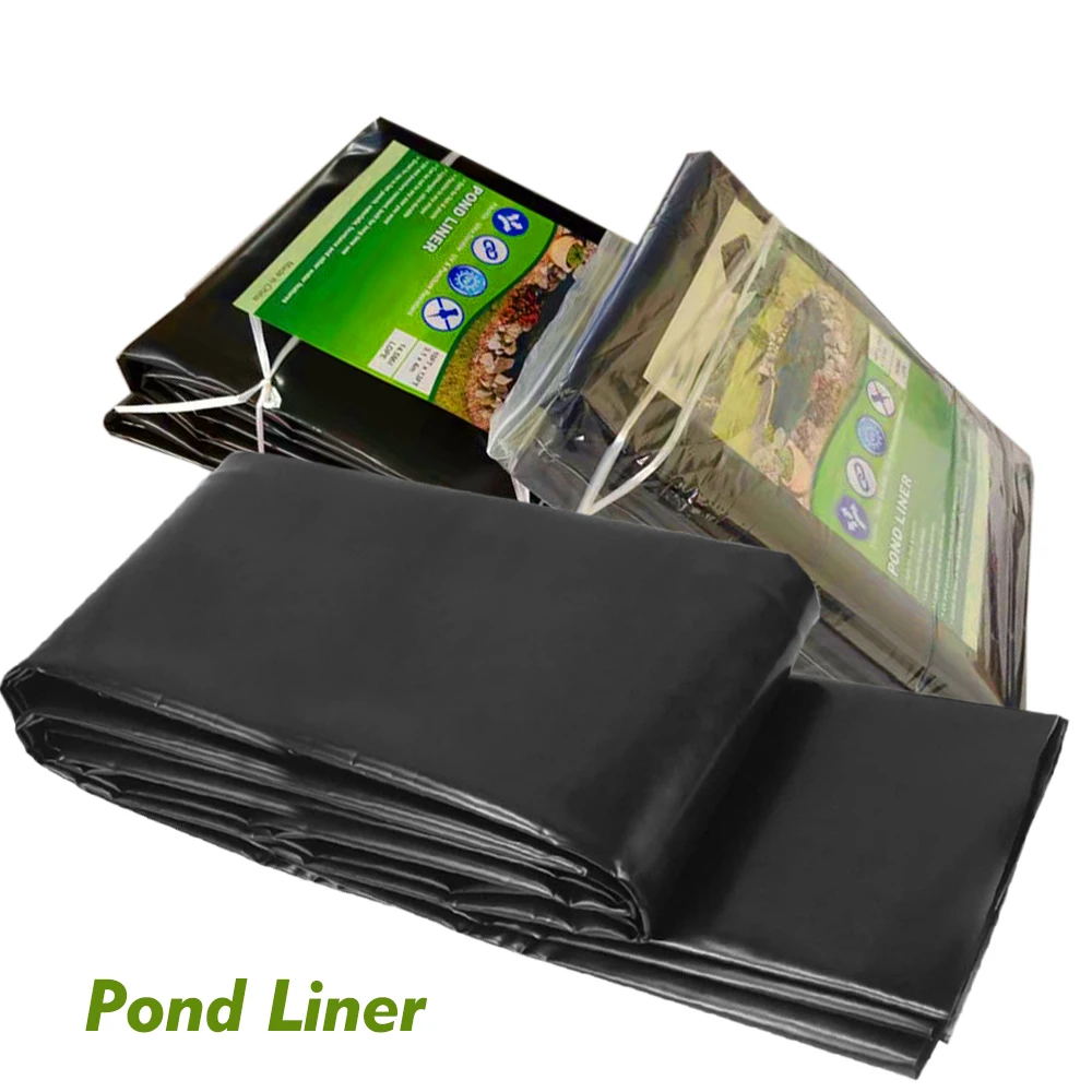 0.2mm Thickness Waterproof HDPE Fish Pond Liner for Yard Pool Streams Landscape Fountains Garden Waterfall Anti-osmosis Membrane