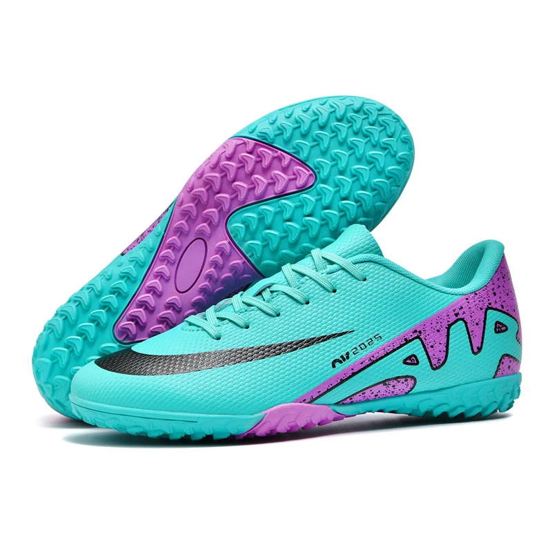 Futbol ayakkabıları orijinal erkekler futbol kramponları çocuk çivili çizmeler futbol tenis ayakkabıları kaymaz eğitim Sneakers çim Futsal eğitmenler