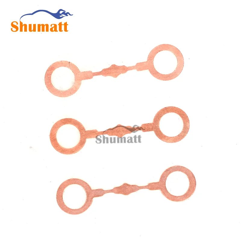 

100sets/lot Shumatt Double Hole Backflow Pipe Copper Gasket For 095000-5760 Fuel Injector