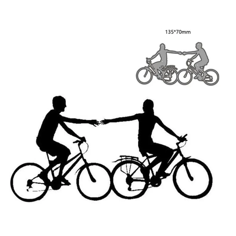 

Bicycle Couple metal cutting dies cut die mold decoration Scrapbooking paper craft knife mould blade punch Embossing stencils