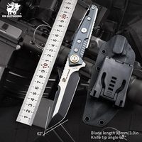 HX OUTDOORS Heavy Armor DC53 Full Tang Camping Hunting Army Survival Tourist Knife Hiking Outdoor Tools 59HRC Tactical Knives