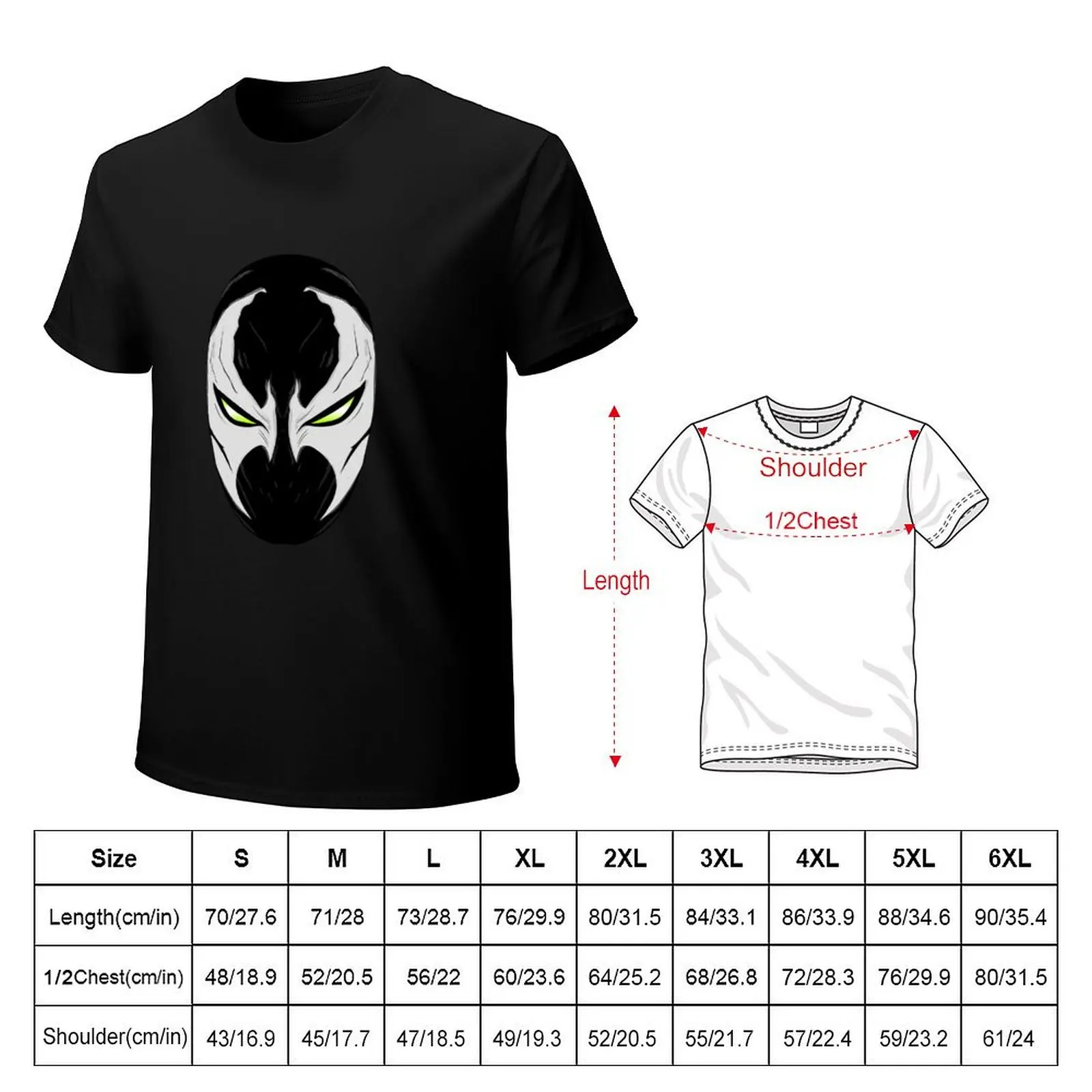 Spawn Face T-Shirt t shirts for man pack cotton T-Shirt