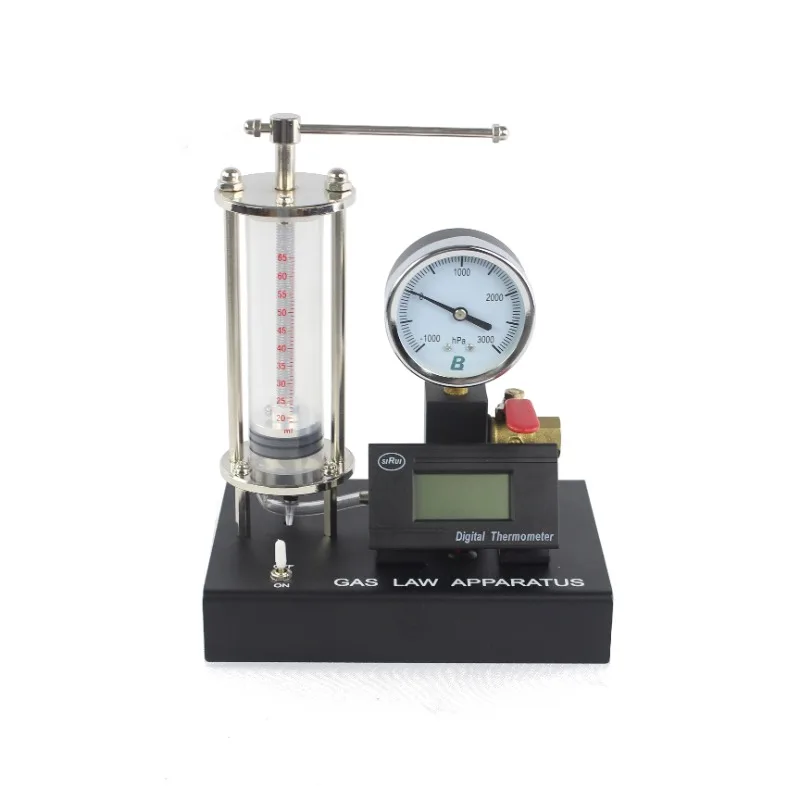

Physical Boyle Gas Law Device with Pressure Gauge