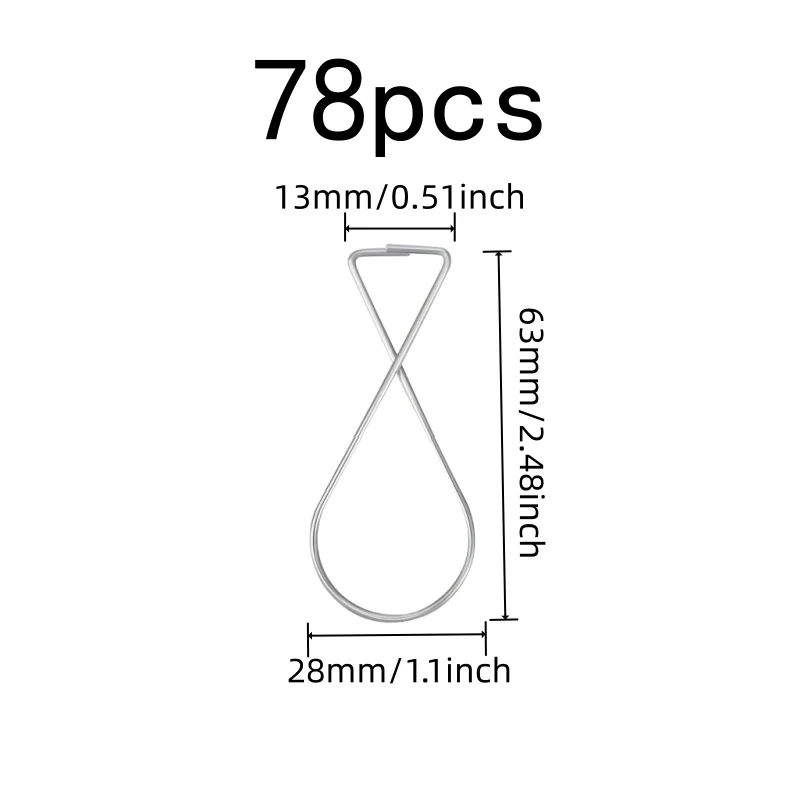 78 pcs Suspended Ceiling Hooks, Strong Load Capacity, Home Decoration Home Decoration, Fits Mineral Fiber Grid