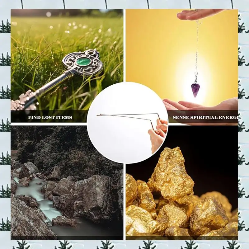 

ABLG 2-комплект медных лозоходных стержней, духовный и дайвижный маятниковый коврик, комплект ковриков для охоты на привидениях, повышенной воды, энергетического исцеления