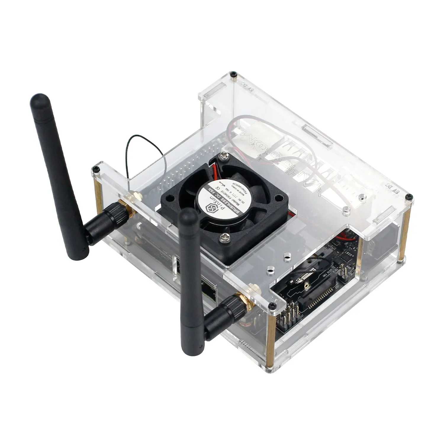 Yahboom Jetson Nano Acryl Beschermhoes voor Jetson NANO 4GB 2GB Development Board Developer Kit Installeren Koelventilator camera