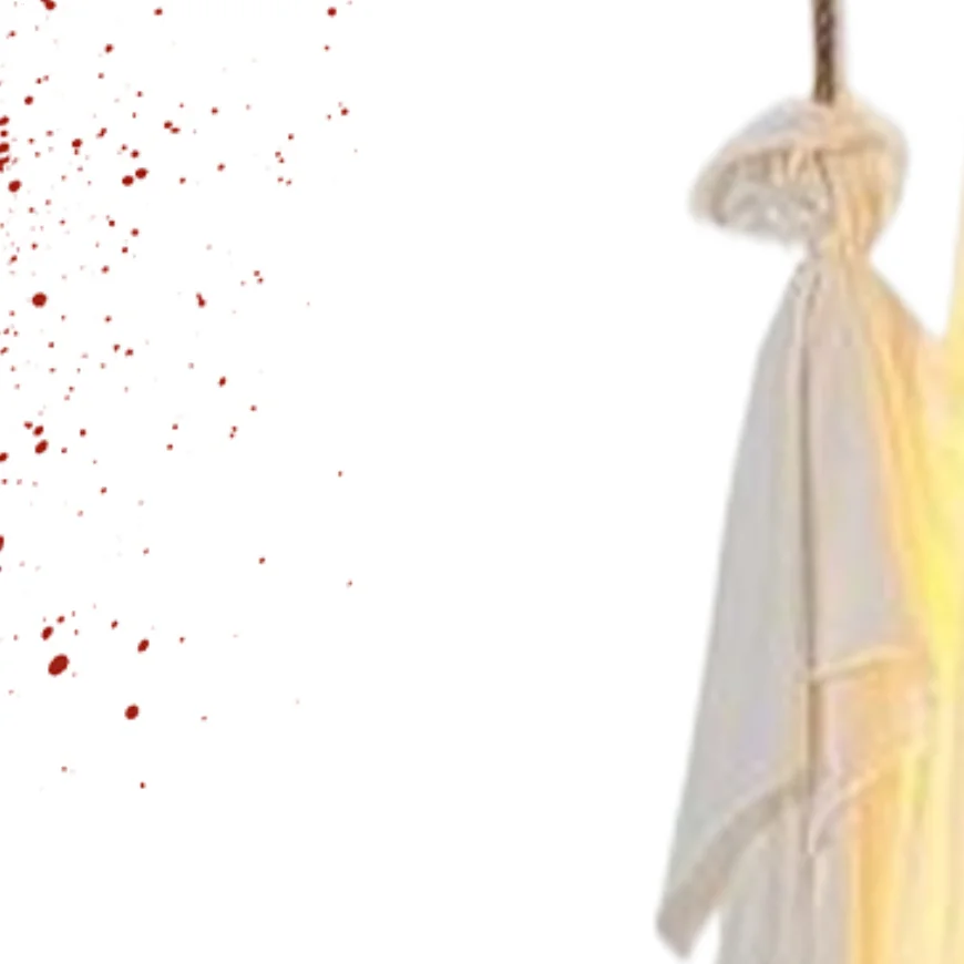 

Halloween Outdoor Decoration 5ft Hanging Spooky Swing Ghost Patio Decor With Lights Halloween Props With Remote Control