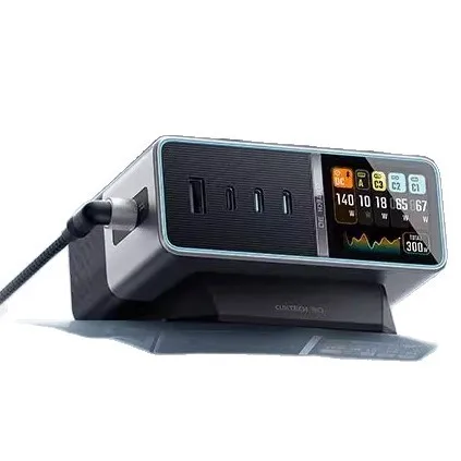 CUKTECH CUKTECH 30 Ultra Desktop Charging Station 300W GaN Charger - 5-Port PD 3.1, Dual 140W USB-C, DC Port, 1.83" Smart Display - Aliexpress Deal