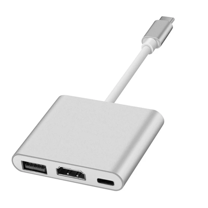 USB Tipe C 3.1 HUB Ke Hdmi-kompatibel 4K USB C Female Charging Dock Multi Port Video Converter untuk Macbook Air Pro XPS 13 15