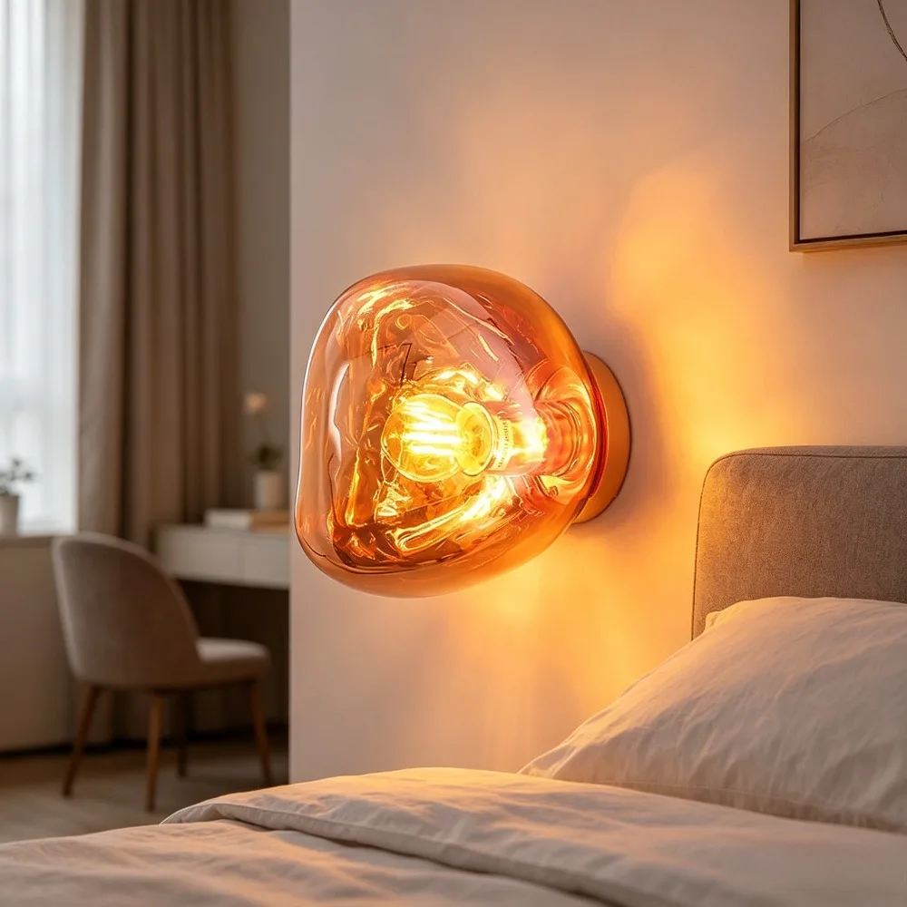 Light Flows Glass Texture Wall Light - Modern for Bedroom Corridor Restaurant, Ceiling / Wall Decoration Lighting Fixture