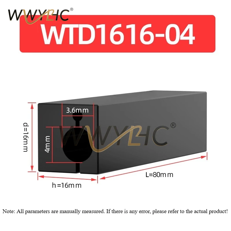Anti Vibration CNC WTD1616 Inner Hole Tool Holder Boring Square Sleeve Alloy Internal Thread Auxiliary Variable Diameter