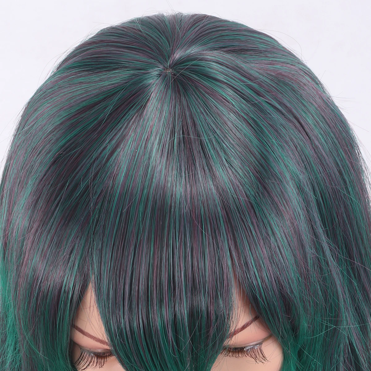 Cross-border fashion wigs for women, synthetic fiber wigs