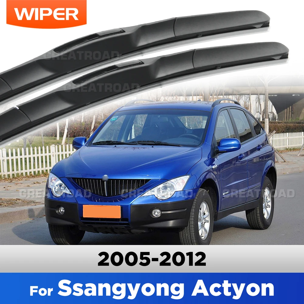 

For Ssangyong Actyon MK1 2005-2012 2006 2007 2008 2009 2010 Wiper Front Wiper Blades Windshield Windscreen Window Brush 21"+19"