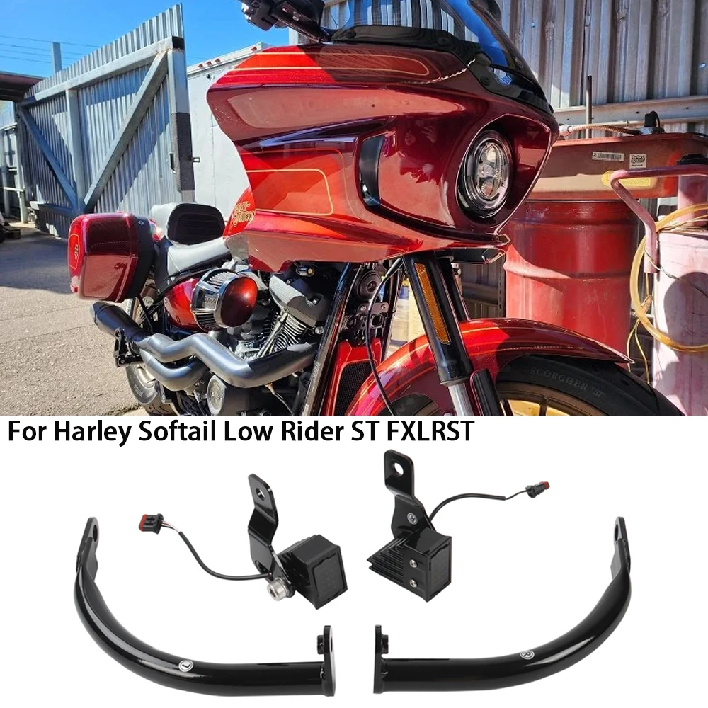 

Комплект крепления кронштейнов переднего обтекателя мотоцикла для Softail Low Rider EI Diablo ST FXLRST 117 2020 2021 2022 2023 2024