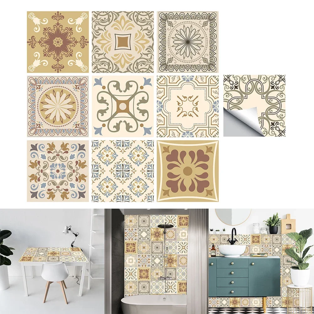 Upgrade Your Home Decor With These Stylish Frosted Tile Stickers Available In A Variety Of Colors And Patterns!