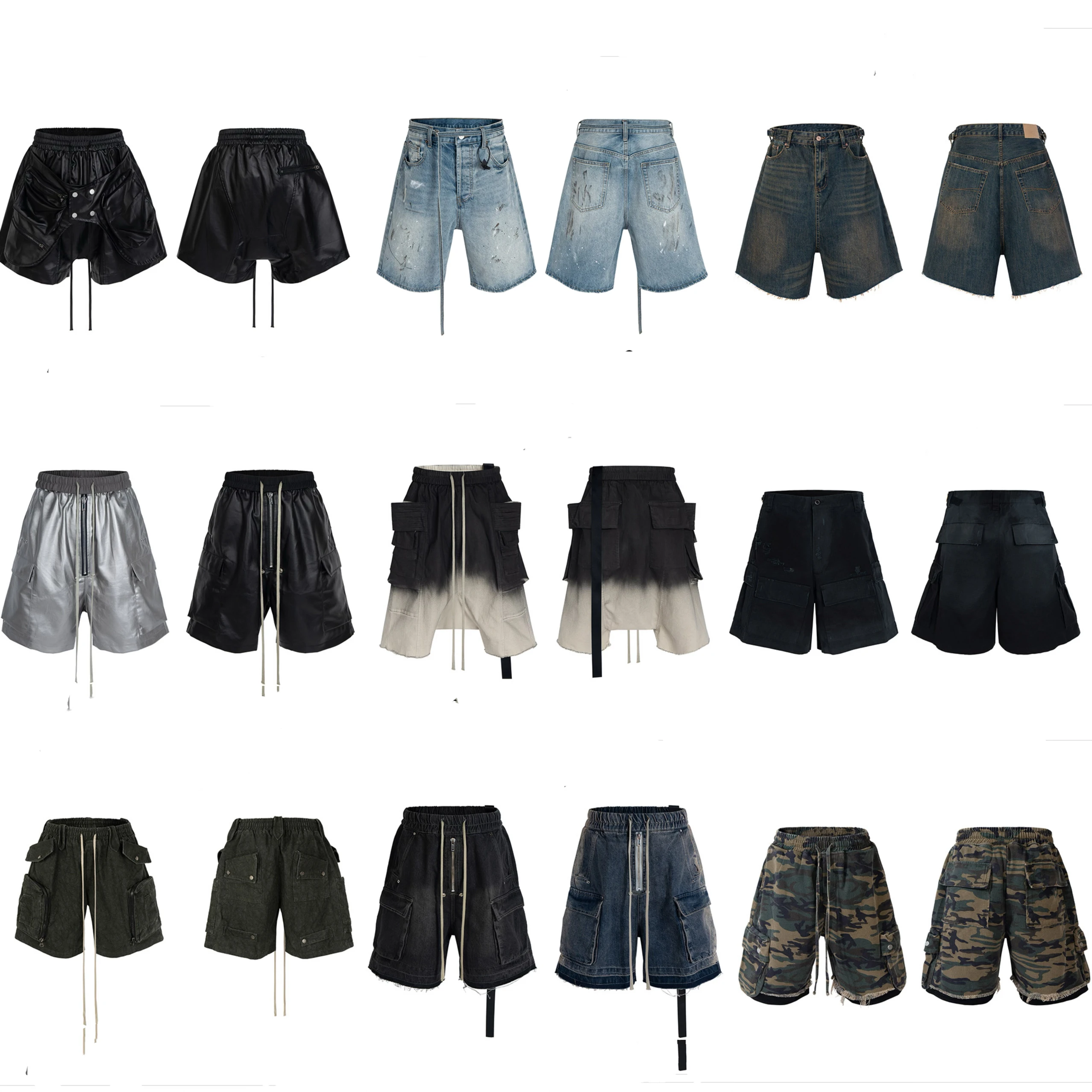 

Parisian Sle Loose Fit Five Inch Casual orts ex High Street Faion Youthful Energy Summer Season Straight Leg Pants