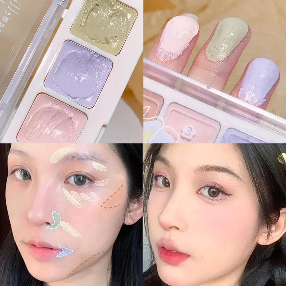 XIXI 5 Colors Corrector Palette Color Correcting Concealer Palett Face Contouring Highlighter Conceals Dark Circles Blemishes