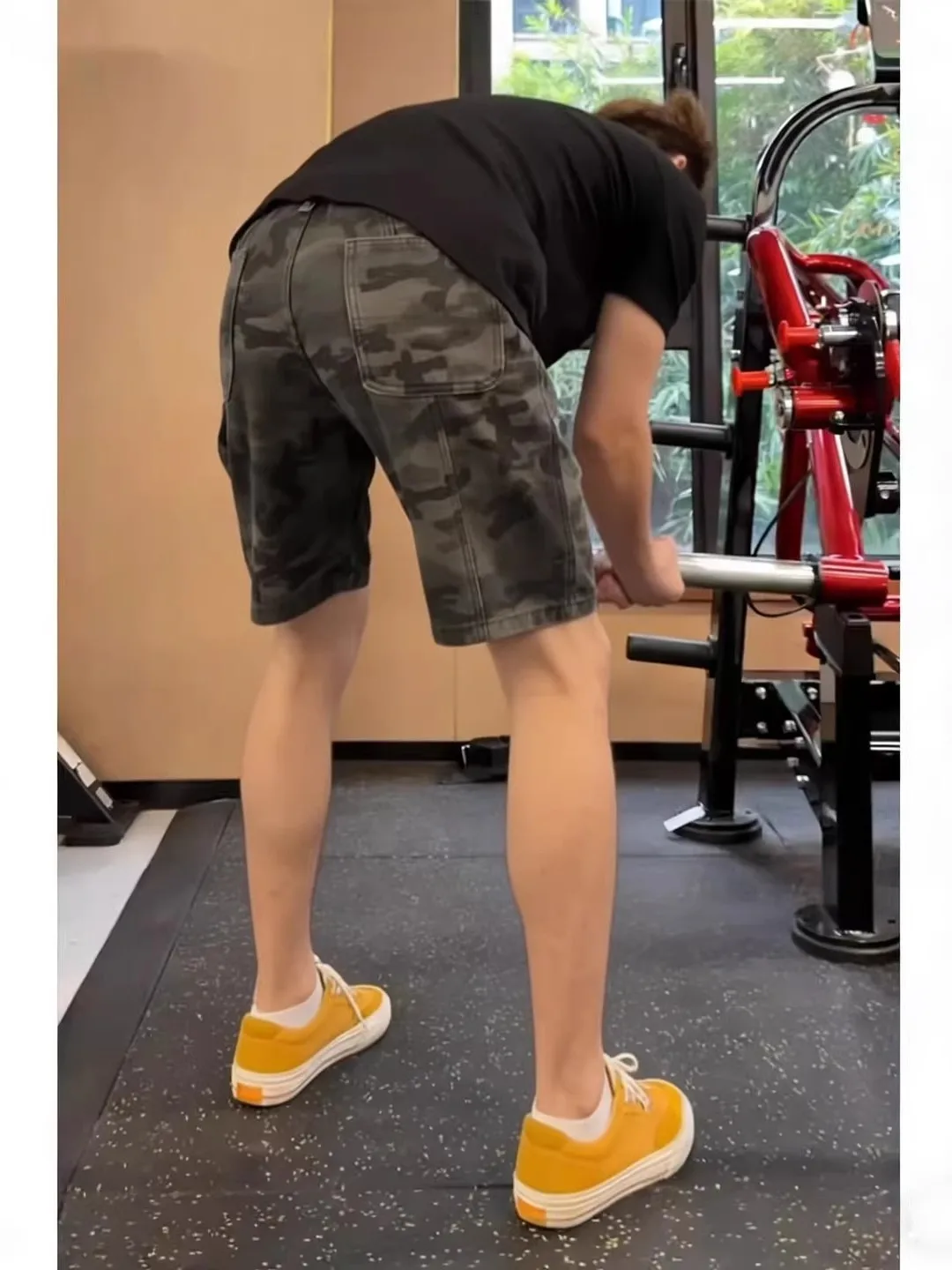 

Американские ретро-шорты из камуфляжной джинсовой ткани для мужчин, летние, для бега, спорта, фитнеса, тренировок, рабочие брюки-карго