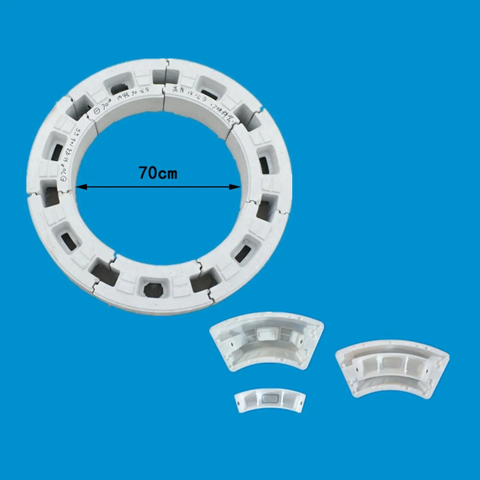 Well Mould Ground Circular Concrete Block Maker Reusable Form for Outdoor Garden Path Project