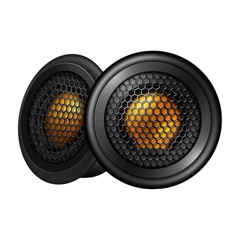 1Pair Car Tweeter Audio Modification Titanium Film Universal