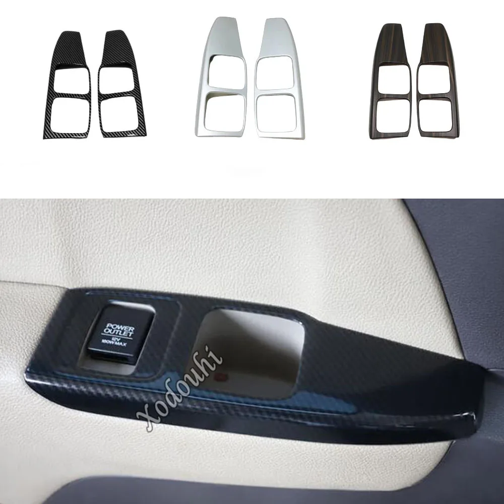 

For Honda Odyssey 2022 2023 2024 Car Interior Third Row Seat Rear Cup Holder Trim Cover Accessories Decoration Stickers Parts