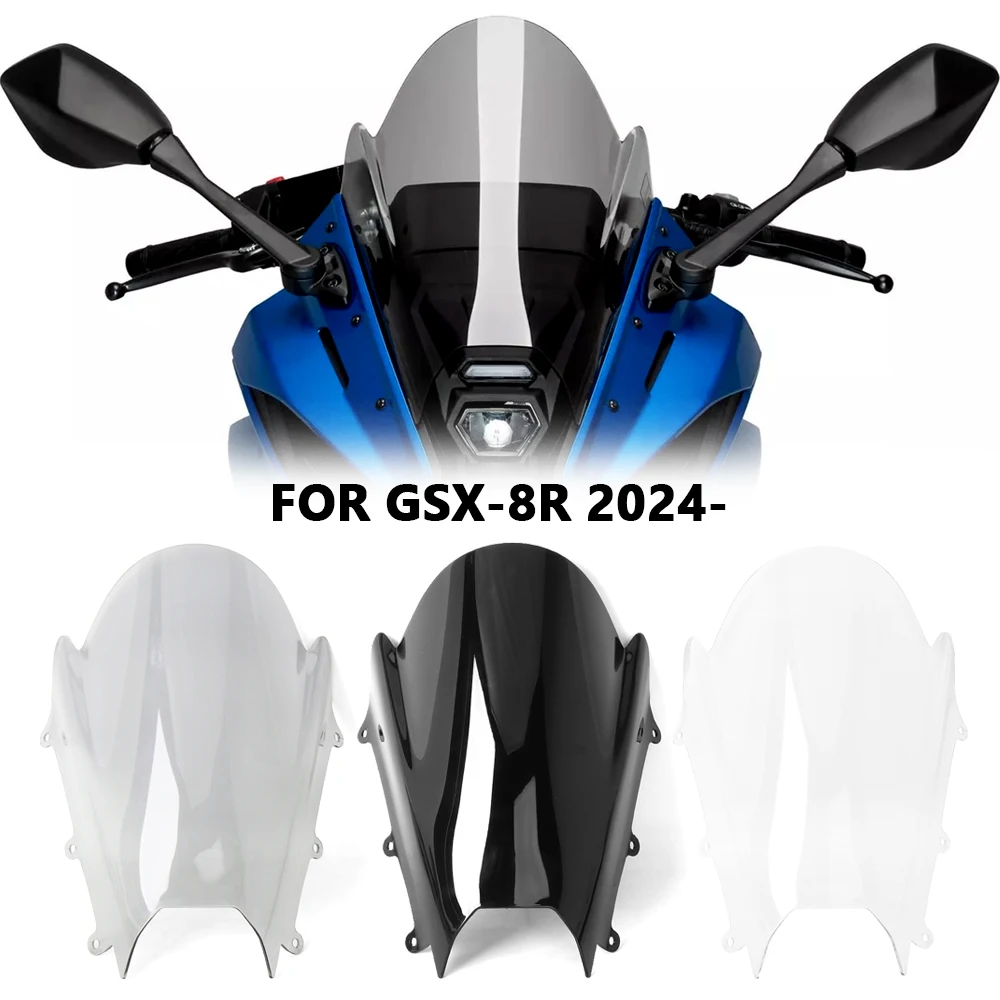 

Motorcycle Accessories New GSX8R Windscreen Windshield Wind Shield Screen Protector For Suzuki GSX-8R GSX 8R 2024 2025